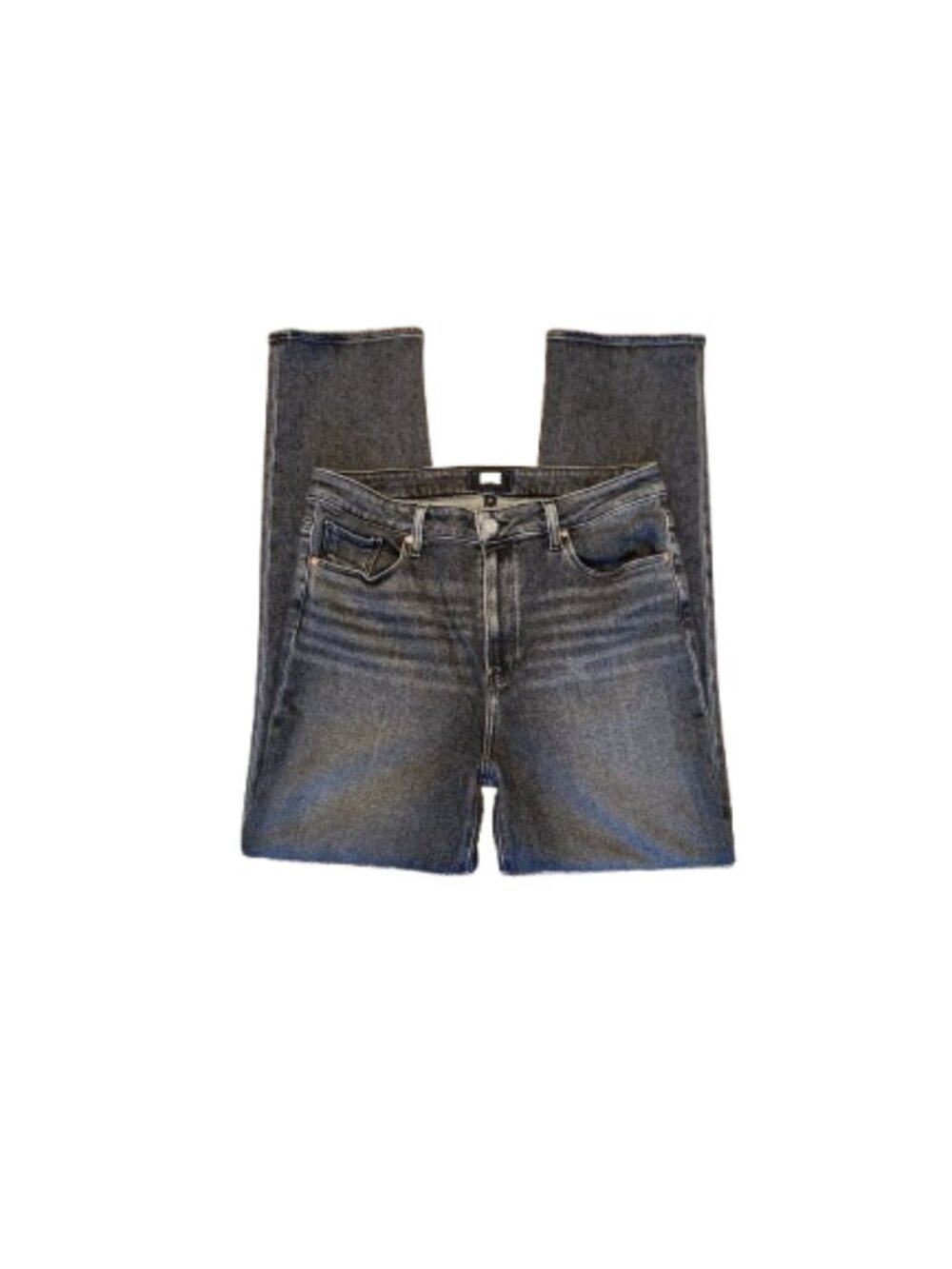 Revolve PAIGE Ash Black High-Rise Stella Straight Denim Jeans (Size: 32) - Picture 6 of 6